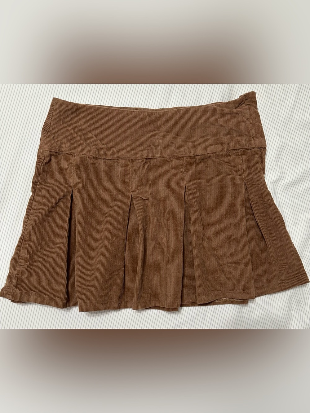 H&M Girls Brown Pleated Kids Skirt